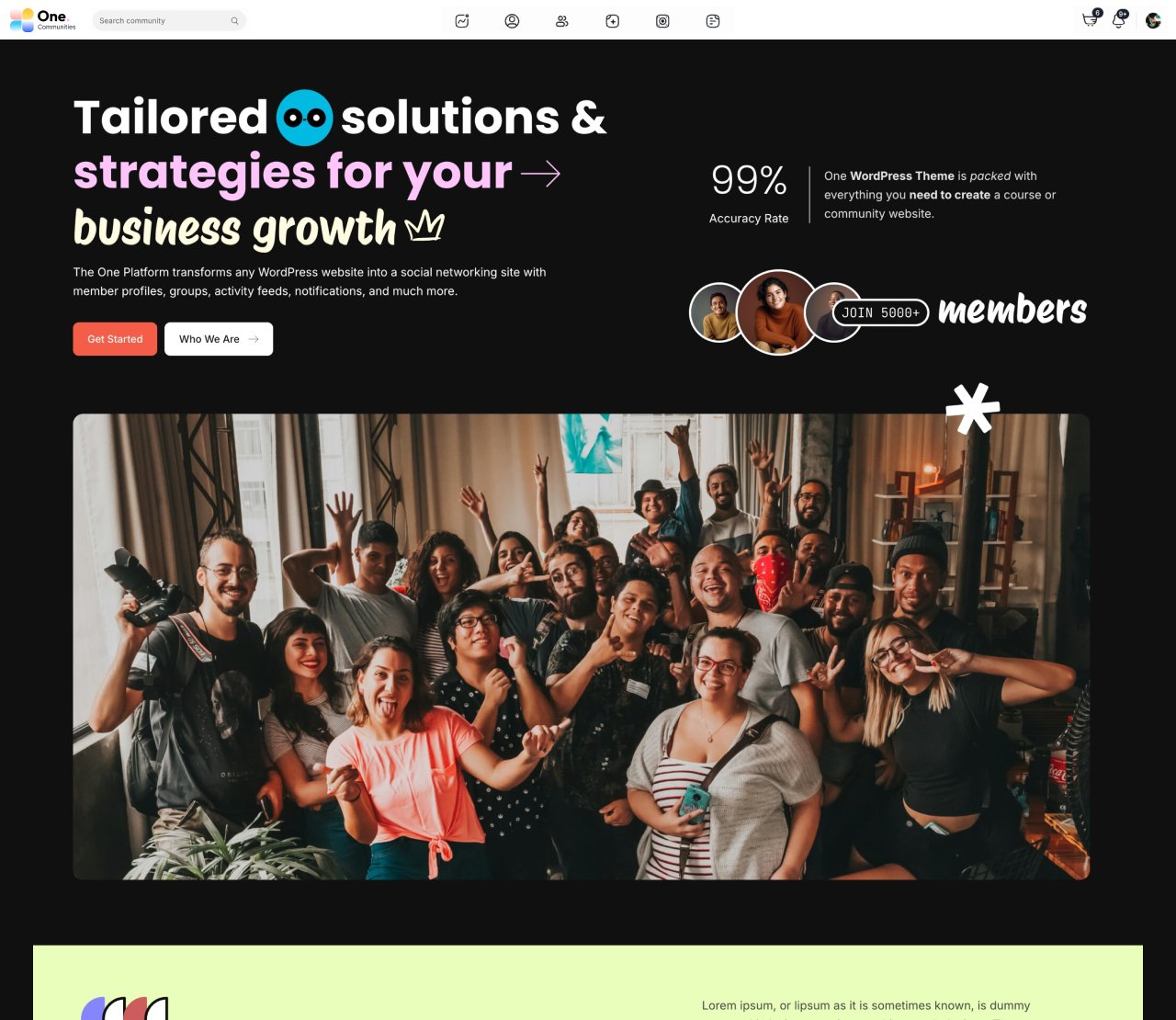 about community