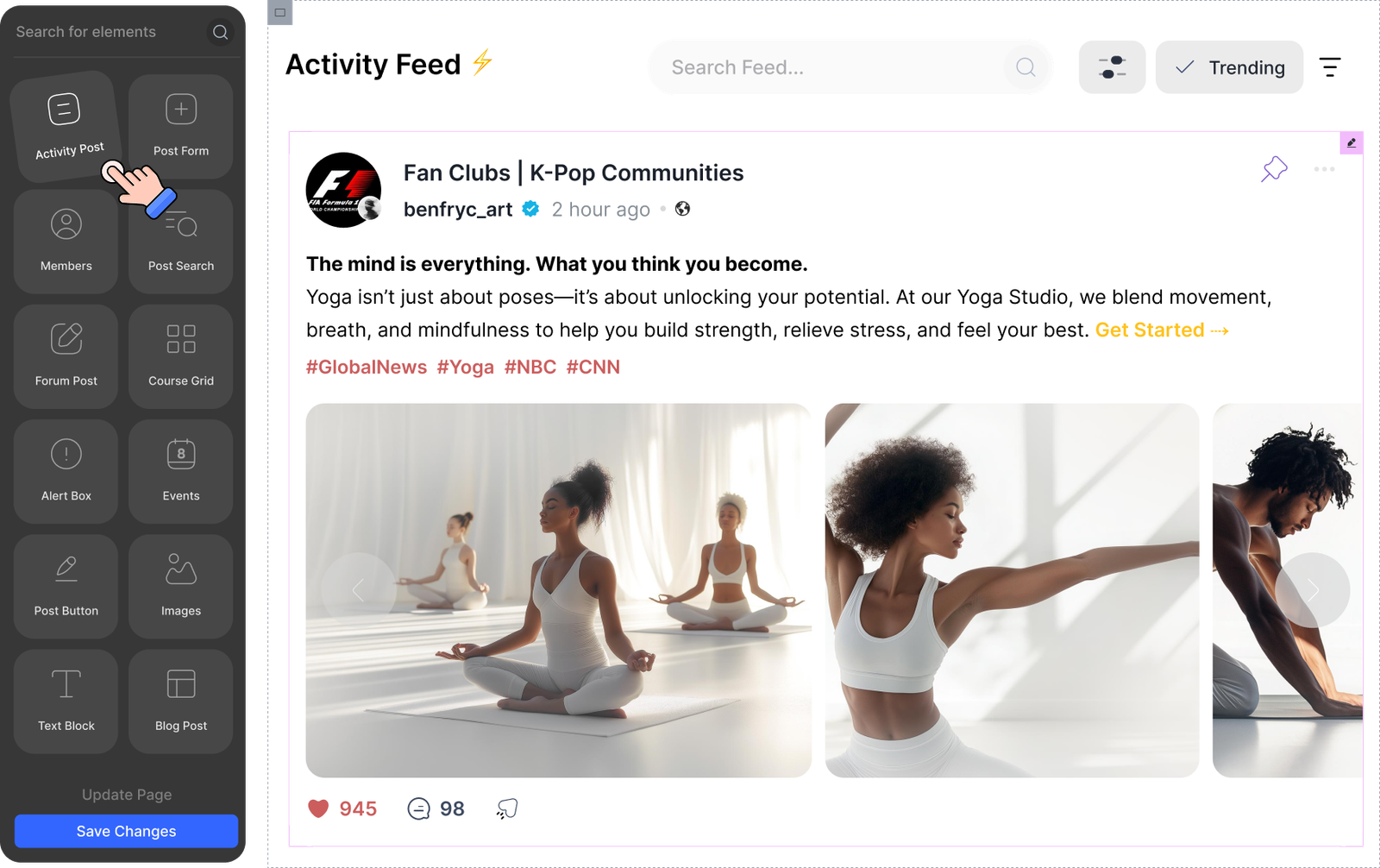 Drag and drop Editor